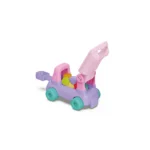 Tren montable Baby Cam rosado con juegos interactivos y sonidos.