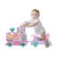 Tren montable Baby Cam rosado con juegos interactivos y sonidos.