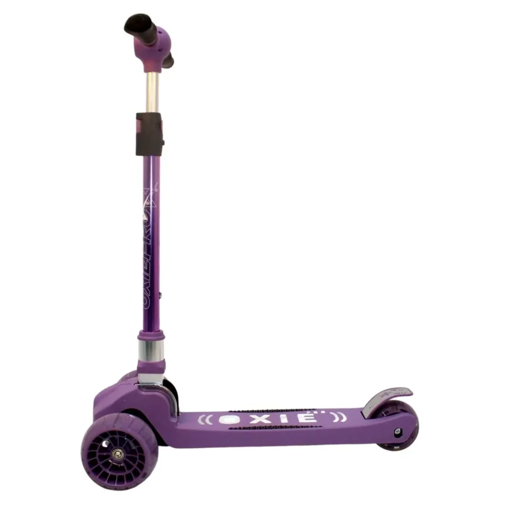 Scooter Oxie Pro Maxi Pro morado con luz LED y 3 ruedas para niños
