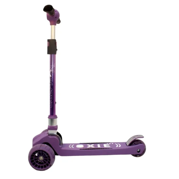 Scooter Oxie Pro Maxi Pro morado con luz LED y 3 ruedas para niños