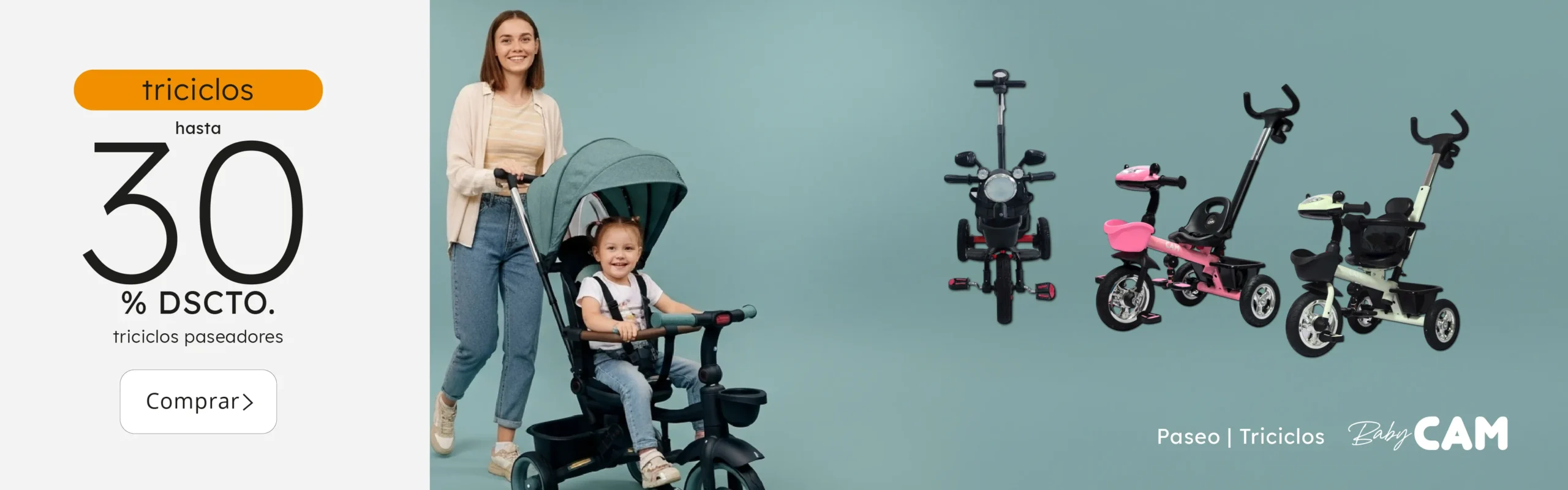 Triciclos para bebés Baby Cam | Hasta 30% de descuento