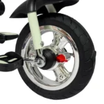 Triciclo para bebé Baby Cam color azul con manija de empuje, asiento ergonómico, canastilla y ruedas resistentes para paseos seguros