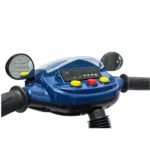 Triciclo saibot para bebé Baby Cam color azul, manija de empuje, asiento ergonómico y ruedas estables para paseos seguros.