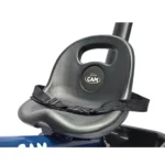 Triciclo saibot para bebé Baby Cam color azul, manija de empuje, asiento ergonómico y ruedas estables para paseos seguros.