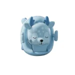 Bacín de entrenamiento infantil para bebé color azul con diseño baby cam, asiento cómodo y respaldo, ideal para el aprendizaje del baño.