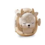 Bacín de entrenamiento infantil para bebé color beige con diseño baby cam, asiento cómodo y respaldo, ideal para el aprendizaje del baño.