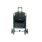 Coche para bebé Marsella color verde con capota amplia, asiento reclinable y ruedas grandes, ideal para paseos cómodos y seguros