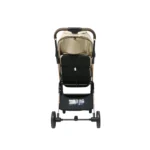 Coche para bebé Denver Baby Cam color beige con capota amplia, asiento acolchado y ruedas giratorias para paseos cómodos y seguros.