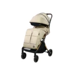 Coche para bebé Denver Baby Cam color beige con capota amplia, asiento acolchado y ruedas giratorias para paseos cómodos y seguros.