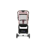 Coche para bebé Denver Baby Cam color rosado con capota amplia, asiento acolchado y ruedas giratorias para paseos cómodos y seguros.