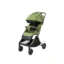 Coche para bebé Denver Baby Cam color verde con capota amplia, asiento acolchado y ruedas giratorias para paseos cómodos y seguros.