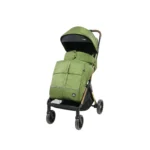 Coche para bebé Denver Baby Cam color verde con capota amplia, asiento acolchado y ruedas giratorias para paseos cómodos y seguros.