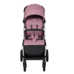 Coche para bebé Kronos Baby Cam color rosado con capota amplia, asiento acolchado y ruedas grandes para paseos cómodos y seguros