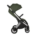 Coche para bebé Kronos Baby Cam color verde con capota amplia, asiento acolchado y ruedas grandes para paseos cómodos y seguros