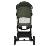 Coche para bebé Kronos Baby Cam color verde con capota amplia, asiento acolchado y ruedas grandes para paseos cómodos y seguros